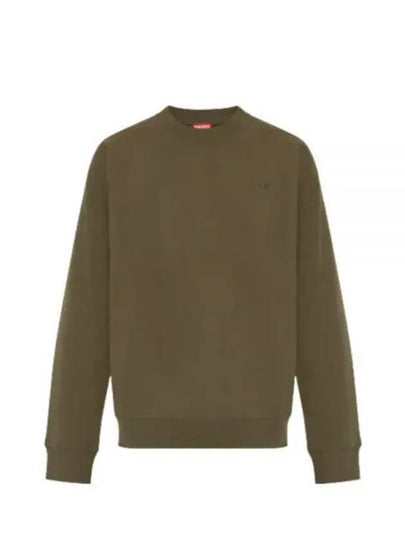 Men's Logo Embroidery Sweatshirt Green - DIESEL - BALAAN 2