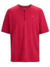 Men's Ionic Merino Wool Short Sleeve T-Shirt Pink - ARC'TERYX - BALAAN 2