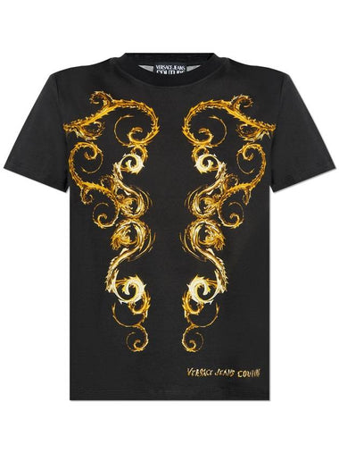 Versace Jeans Couture T-shirt With Logo, Women's, Black - VERSACE - BALAAN 1