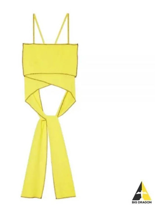 Mye Wrap Swim Top in Ru Yellow SWMWT PA AU23 - BASERANGE - BALAAN 1