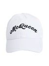 Embroidered Logo Baseball Cap White - ALEXANDER MCQUEEN - BALAAN 3