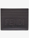 Stamp Logo Card Wallet Black - FENDI - BALAAN 2