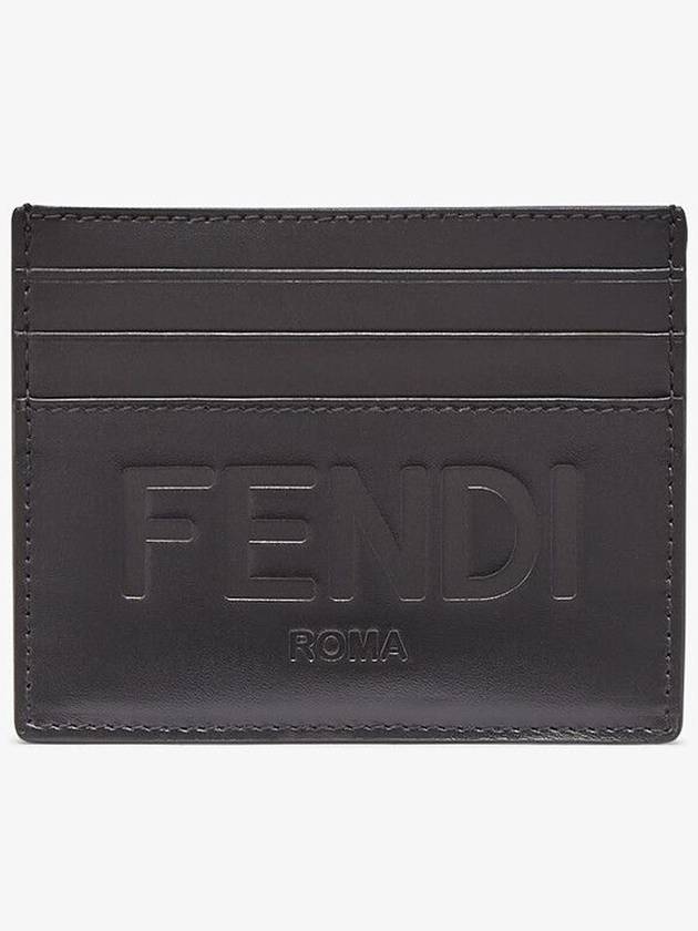 Stamp Logo Card Wallet Black - FENDI - BALAAN 2