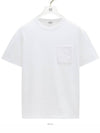 Relaxed Fit Cotton Short Sleeve T-Shirt White - LOEWE - BALAAN 6