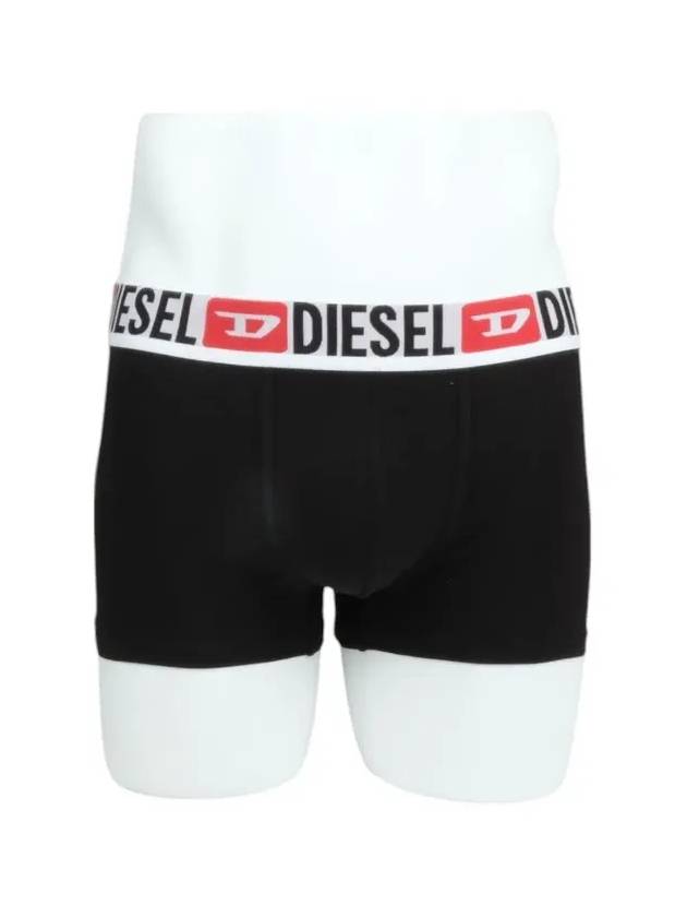 All-Over Waist Logo Band Briefs 3 Pack Black - DIESEL - BALAAN 5