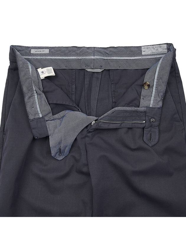 Men s Cotton Gabardine Pleated Leisure Pants M252DE1450 C6313 - BRUNELLO CUCINELLI - BALAAN 6