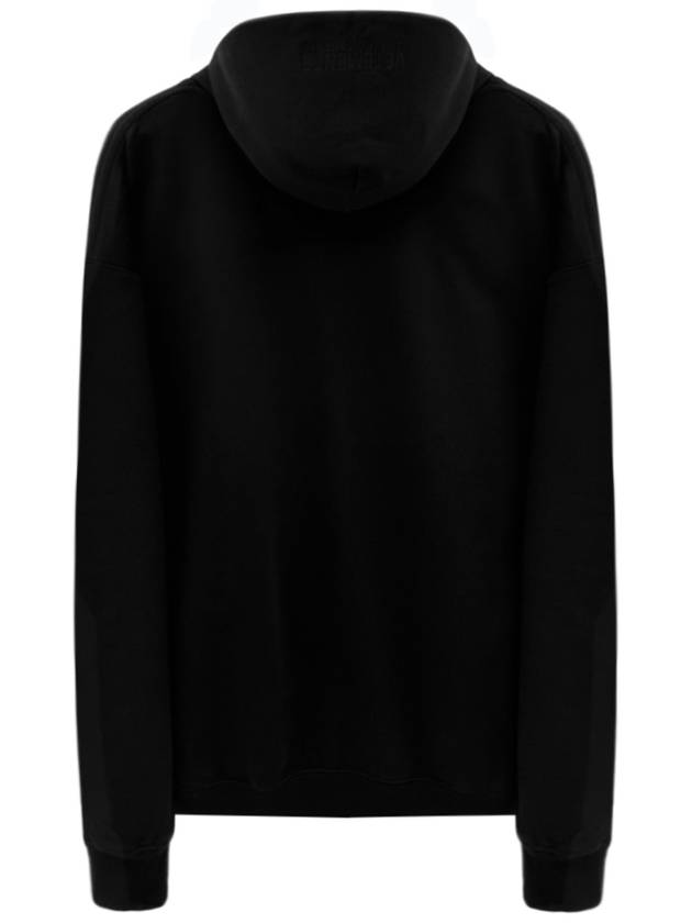 Chest Logo Hoodie Black - VETEMENTS - BALAAN 3