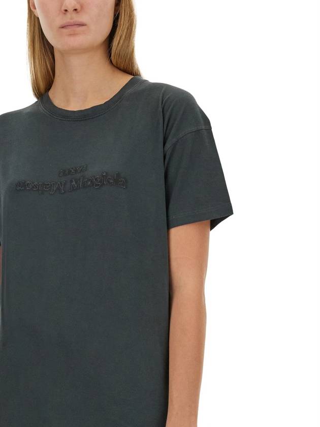 T-SHIRT WITH LOGO - MAISON MARGIELA - BALAAN 4