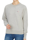 Tricolor Fox Patch Adjusted Sweatshirt Gray - MAISON KITSUNE - BALAAN 6