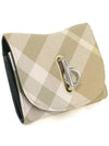 Rocking Horse Check Half Wallet Beige - BURBERRY - BALAAN 5