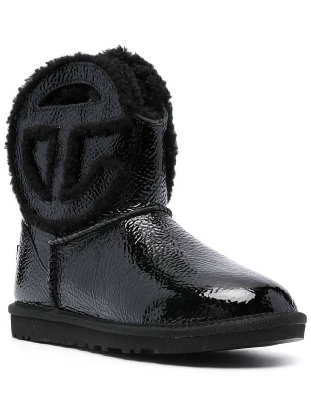 Logo Mini Crinkle Winter Boots Black - UGG - BALAAN 7