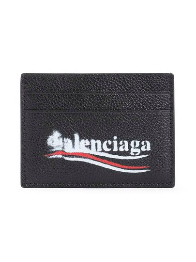 Logo Printing Leather Card Wallet Black - BALENCIAGA - BALAAN 2