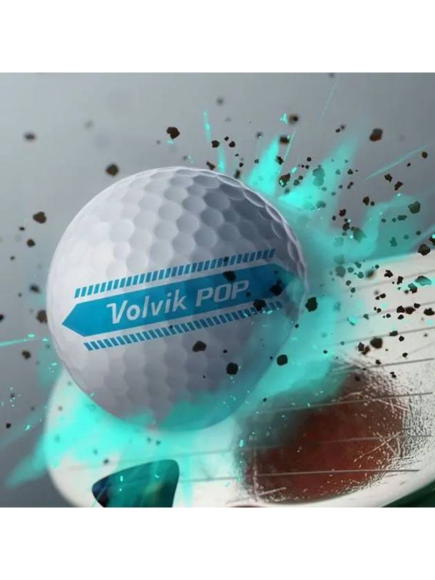 New Pop 3 Piece Putting Track Golf Ball 1 Dozen 12 Balls White - VOLVIK - BALAAN 4