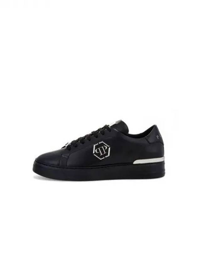 Men's Hexagon Low Top Sneakers Black 270661 - PHILIPP PLEIN - BALAAN 1