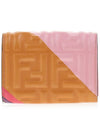 FF Logo Baguette Diagonal Stripe Card Wallet - FENDI - BALAAN 4