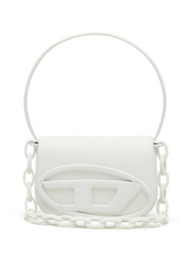 1DR Iconic Matte Leather Shoulder Bag White - DIESEL - BALAAN 2