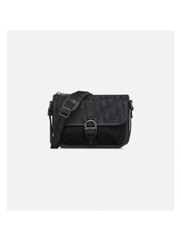 Oblique Jacquard 8 Mini Messenger Bag Black - DIOR - BALAAN 1