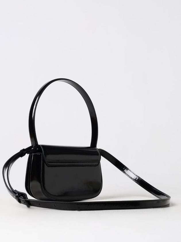 1DR Nappa Leather Shoulder Bag Black - DIESEL - BALAAN 3