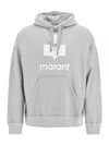 Miley Big Logo Hoodie Grey White - ISABEL MARANT - BALAAN 2