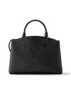 Petit Palais Monogram Empreinte Tote Bag Black - LOUIS VUITTON - BALAAN 5