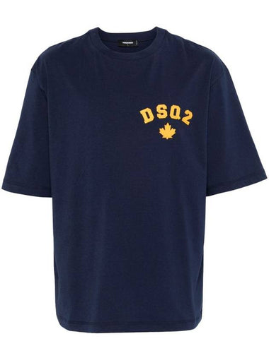 DSQUARED2 Cotton T-Shirt With Printed Logo - DSQUARED2 - BALAAN 1