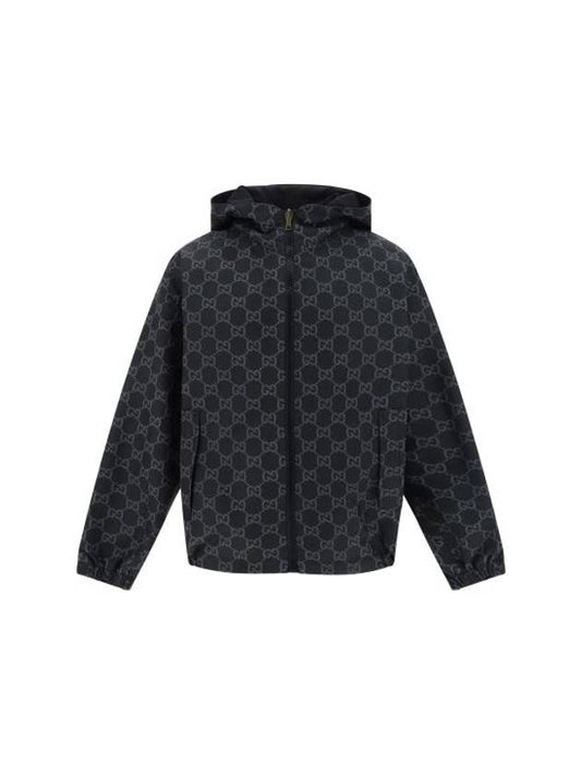 Reversible GG Ripstop Nylon Jacket Black - GUCCI - BALAAN 1