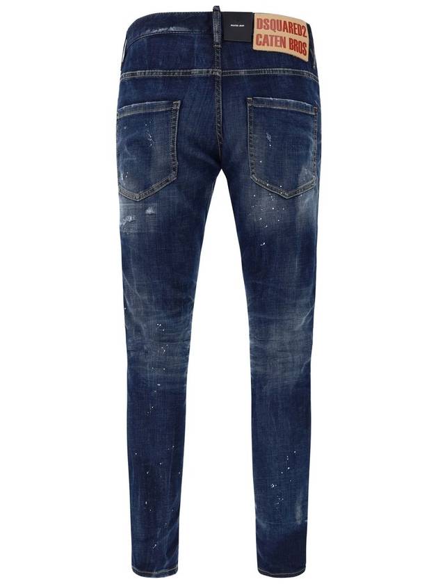 Toppa Wash Skater Straight Jeans Blue - DSQUARED2 - BALAAN 2