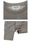 Center Back Stripe Crewneck Sweatshirt Light Grey - THOM BROWNE - BALAAN 7