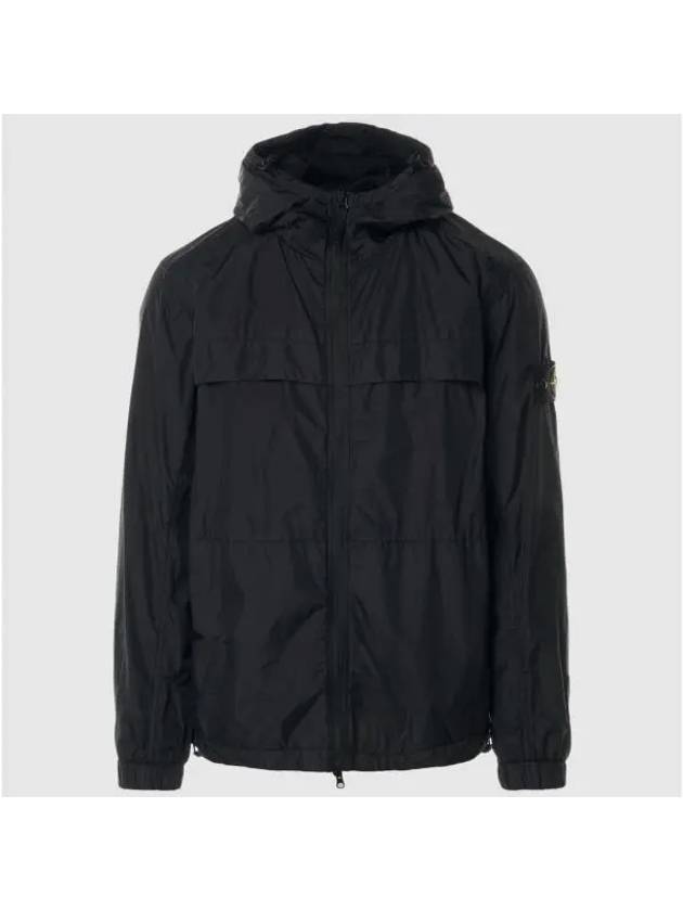 Garment Dyed Crinkle Reps R-Nylon Jacket Black - STONE ISLAND - BALAAN 2