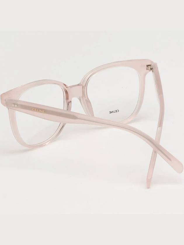 Glasses frame CL5010IN 072 square horn rim transparent pink overfit - CELINE - BALAAN 4