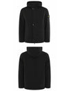 Techno Fabric Hooded Jacket Black - STONE ISLAND - BALAAN 5