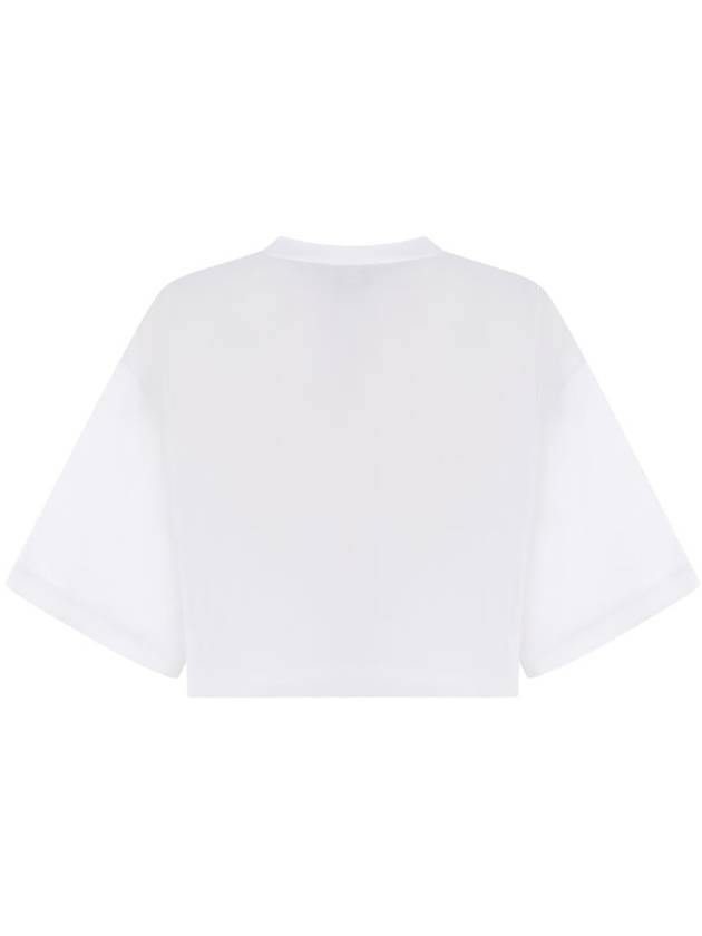 23FW Short Sleeve T-Shirt S75GD0369S20694 100 WHITE - DSQUARED2 - BALAAN 4