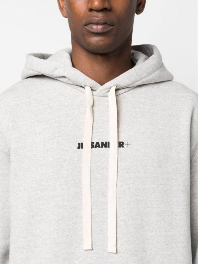 Plus Logo Hoodie Grey - JIL SANDER - BALAAN 3