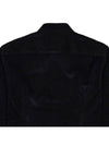 Men's Corduroy Slim Cut Long Sleeve Shirt Black - MONCLER - BALAAN 9