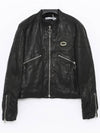 Distressed Leather Jacket Black - ACNE STUDIOS - BALAAN 2