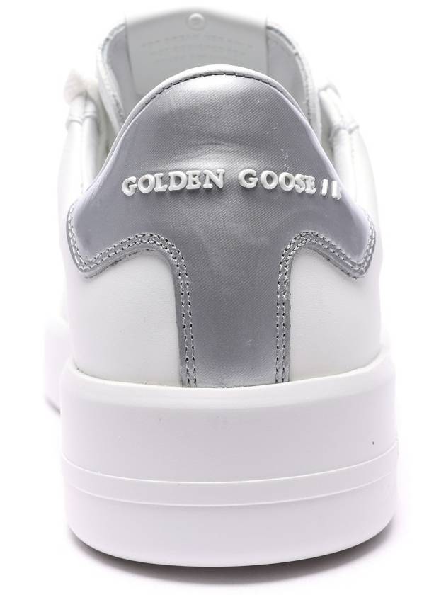 Men's Pure Star Silver Heel Low Top Sneakers White - GOLDEN GOOSE - BALAAN 5