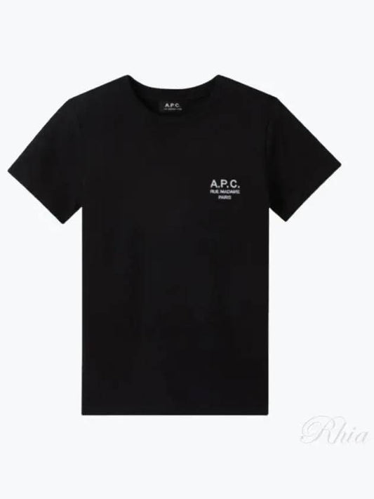 Denise Embroidered Short Sleeve T-shirt Black - A.P.C. - BALAAN 2