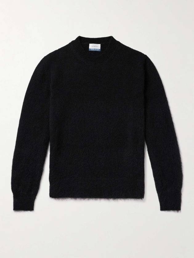 jacquard knit mohair blend sweater OMHE170C99KNI0011061 B0080996646 - OFF WHITE - BALAAN 1