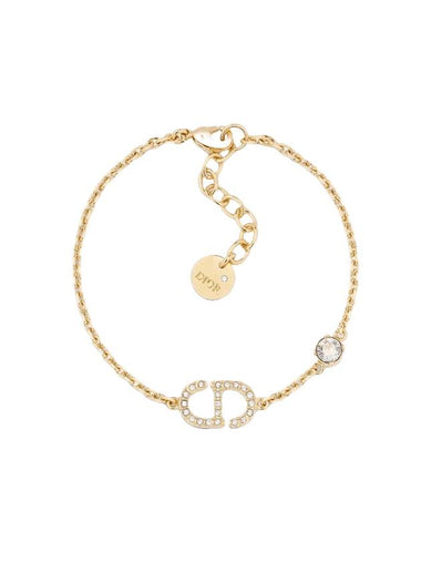 Petit CD Crystal Bracelet Gold - DIOR - BALAAN 1