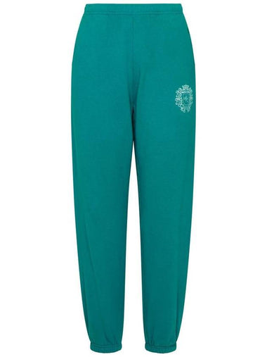 Sporty & Rich Green Cotton Sporty Pants - SPORTY & RICH - BALAAN 1