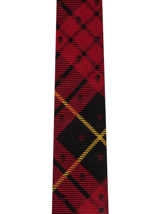 Alexander McQueen Silk Tie, Men's, Red - ALEXANDER MCQUEEN - BALAAN 4