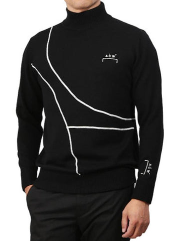 Men's Turtleneck Knit MF19 KC01 BLK - A-COLD-WALL - BALAAN 1