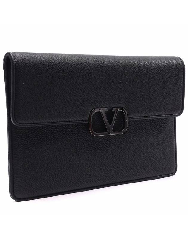 Men's V Logo Clutch Bag - VALENTINO - BALAAN 3