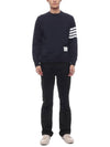 4 Bar Loopback Jersey Sweatshirt Navy - THOM BROWNE - BALAAN 4