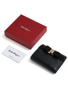 Vara Bow Half Wallet Black - SALVATORE FERRAGAMO - BALAAN 4