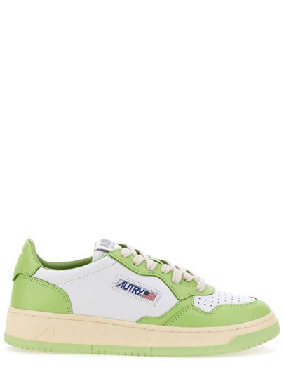 Women's Medalist Bi-Color Low-Top Sneakers Green - AUTRY - BALAAN 2