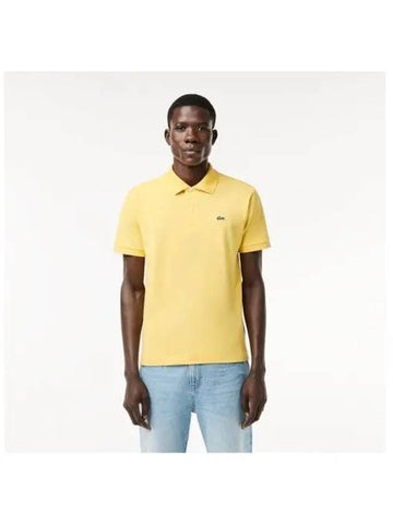 Men s Classic Fit Short Sleeve Polo Yellow - LACOSTE - BALAAN 1