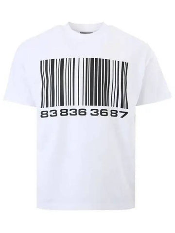 Big barcode white short sleeve t shirt 270162 - VETEMENTS - BALAAN 1