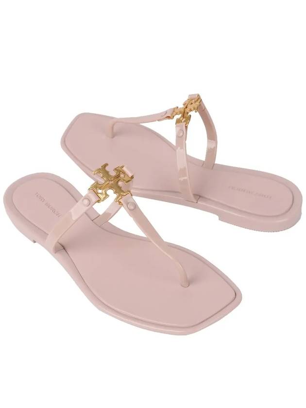 Roxanne Jelly Logo Flip Flops Meadowsweet - TORY BURCH - BALAAN 4