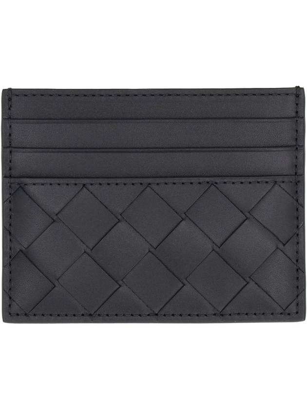 Intrecciato Leather Card Wallet Black - BOTTEGA VENETA - BALAAN 4